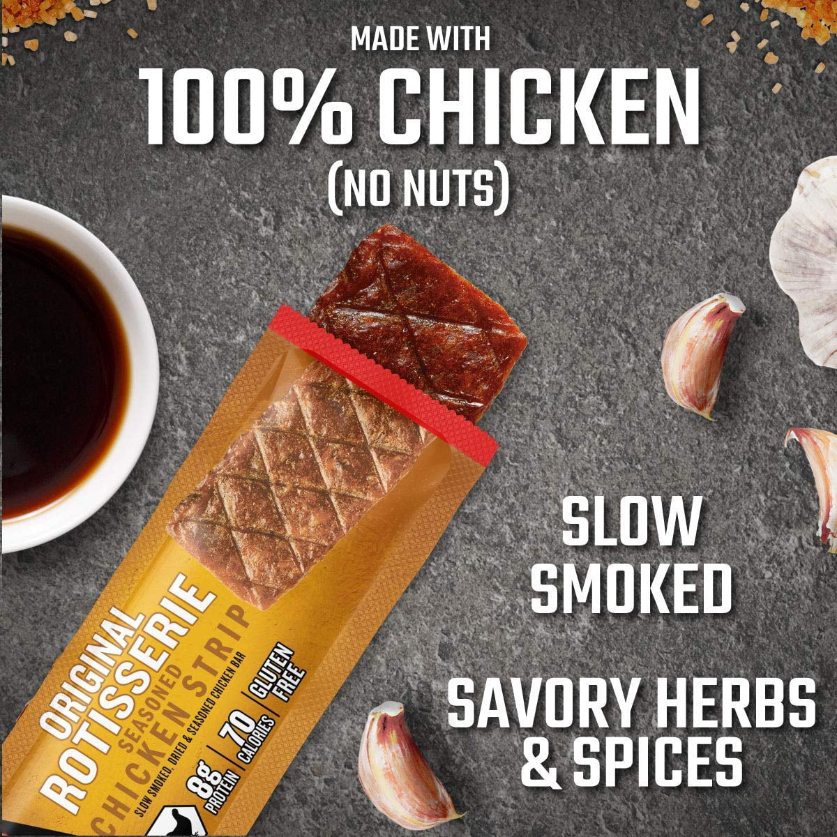 Meat Bars, Rotisserie Chicken, 12 Count M1823
