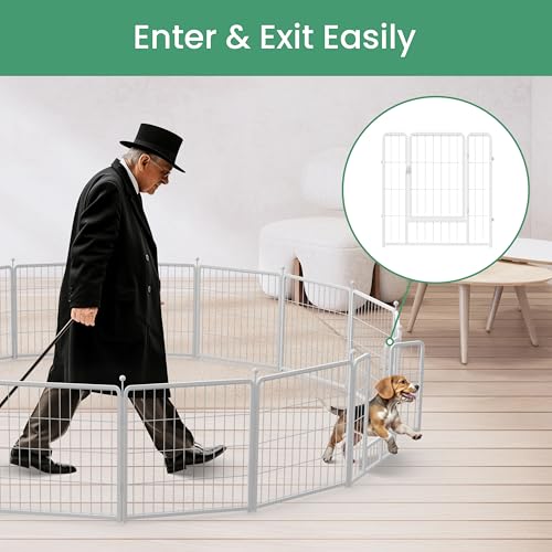 Black 32" Height 8 Panels Heavy Duty Dog Playpen N372518
