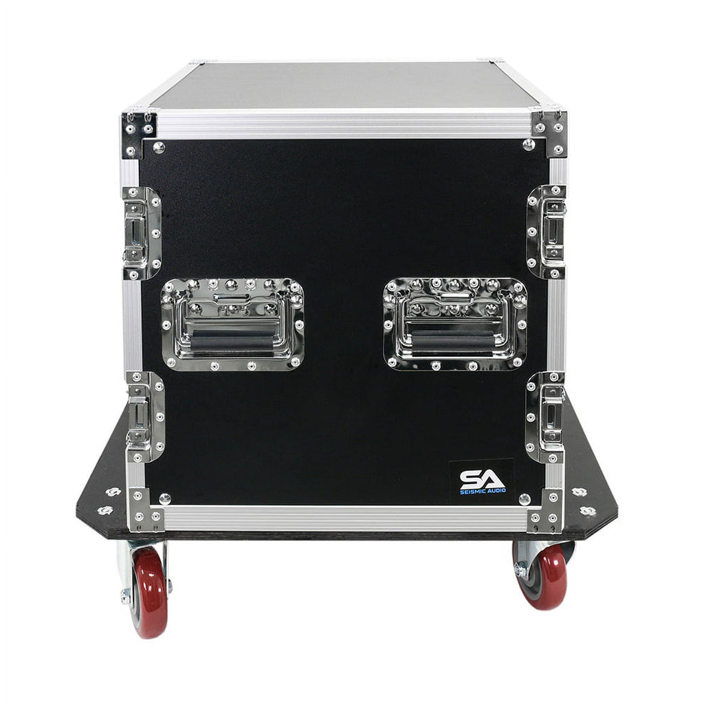 10U Pro Audio DJ Road Rack Case with Casters S88150