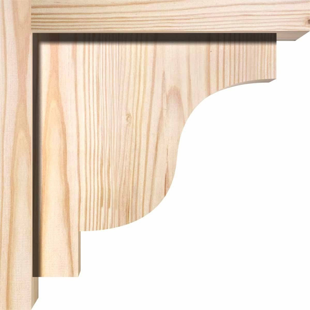 Douglas Fir Newport Smooth Corbel with Backplate F94939