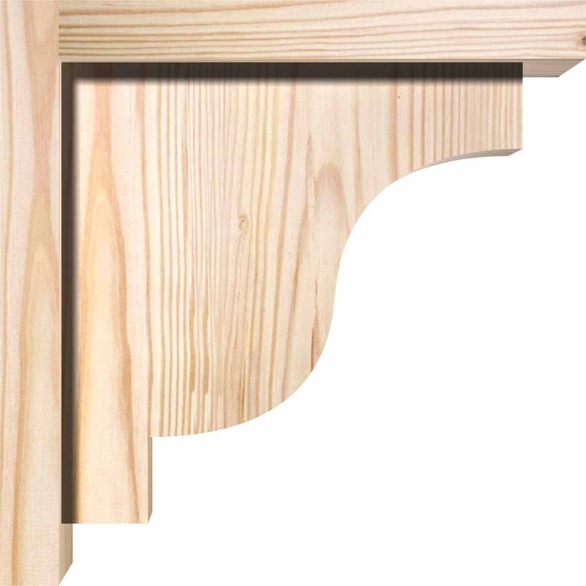 Douglas Fir Newport Smooth Corbel with Backplate F94939