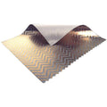 Mini Textile 3x4 Zebra Gold Silver with White Backing T329