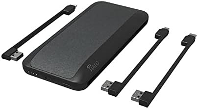 Blush Pack of 2 10,000mAh Battery with AC Wall Plug & Charging Cables Q310072