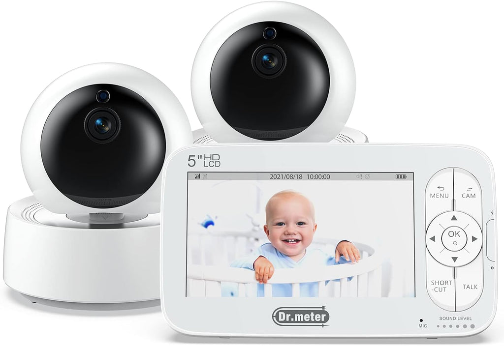 5" 720p HD Baby Monitor with 2 Cameras C5404