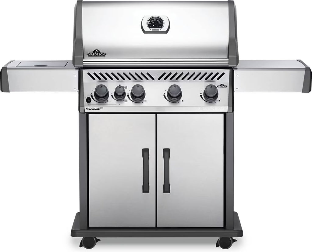 Stainless Steel Propane Gas Grill with Infrared Side Burner H246