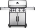 Stainless Steel Propane Gas Grill with Infrared Side Burner H246