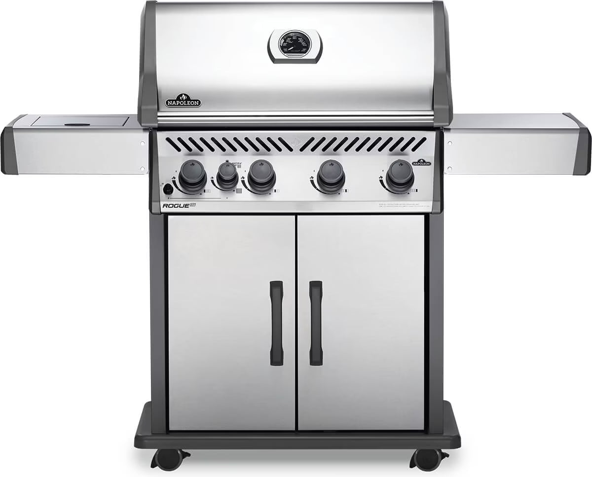 Stainless Steel Propane Gas Grill with Infrared Side Burner H246