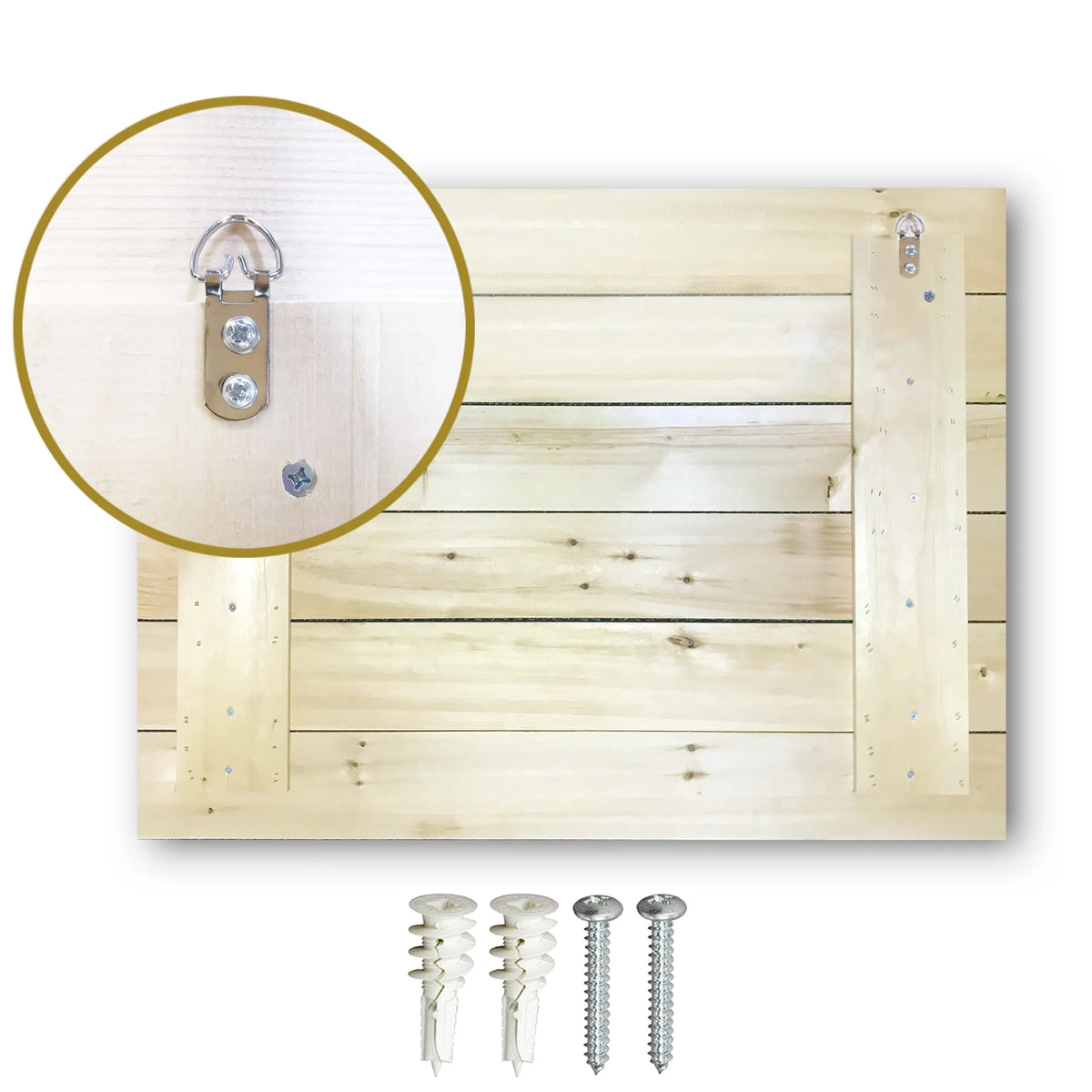 Rustic Wall Art Print on Natural Pine Wood P219259