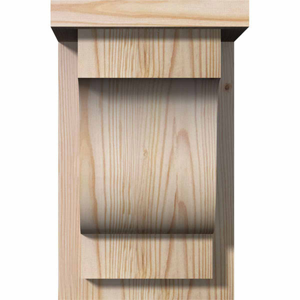 Douglas Fir Newport Smooth Corbel with Backplate F94939