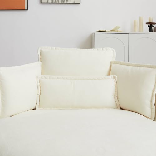 White Sherpa Fabric Swivel Barrel Chair with Storage Ottoman L1226