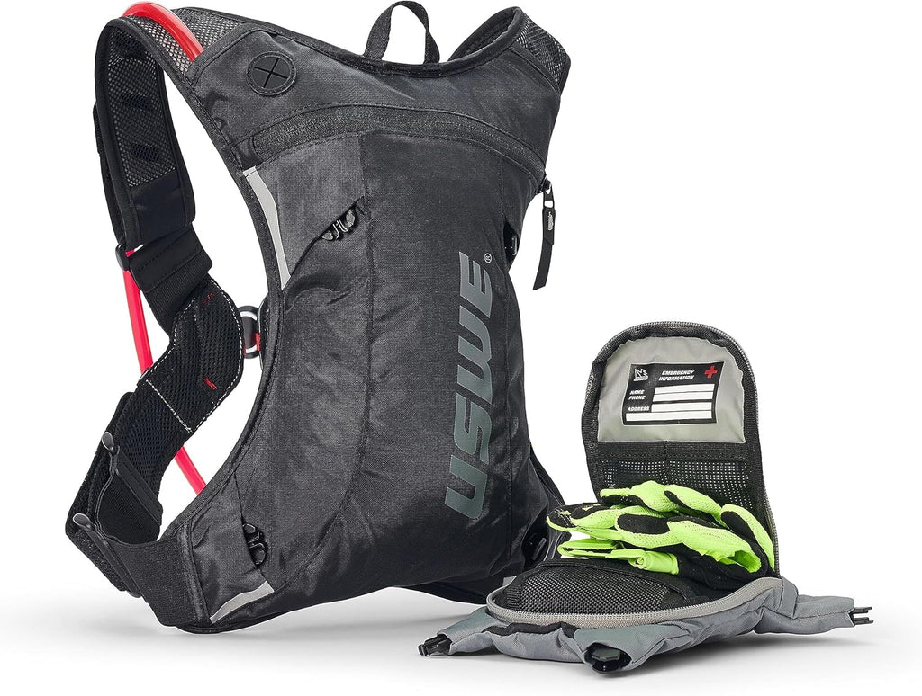 Black Grey 3L Hydration Pack with 2.0L Water Bladder O711205