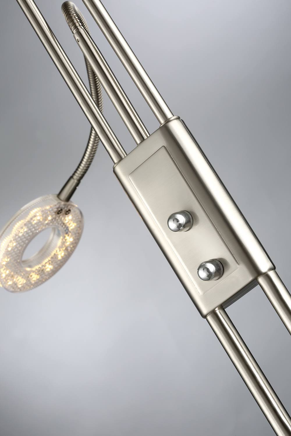 Brushed Nickel LED Torchiere Lamp A4924
