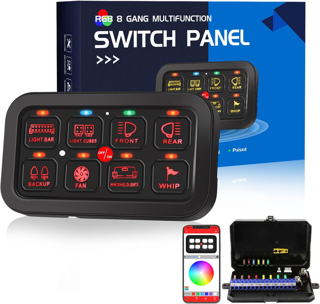 8 Gang LED Switch Panel F460438