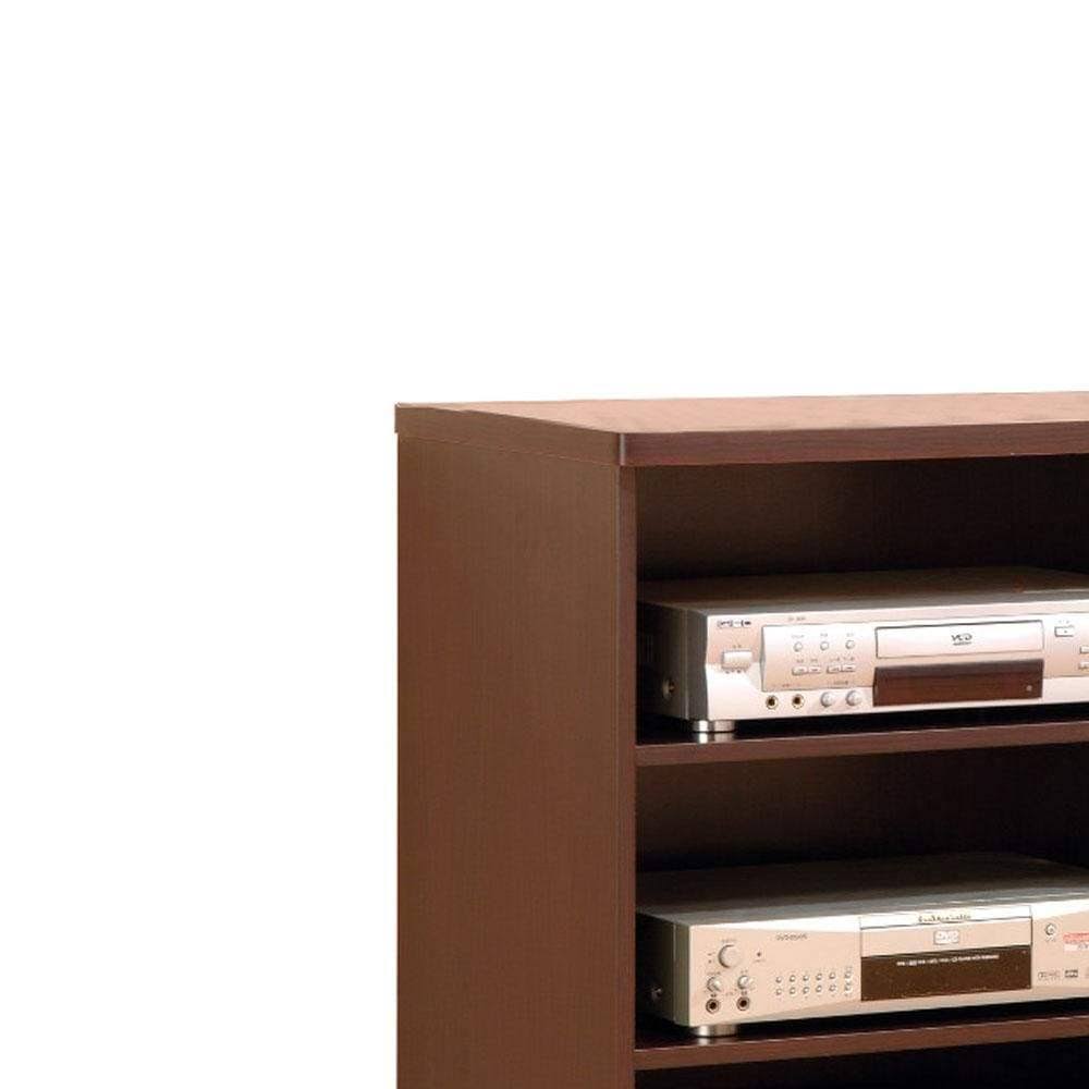 Brown TV Stand with Casters V5561