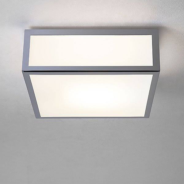White Polished Chrome Square Bath Wall / Flushmount Light A598