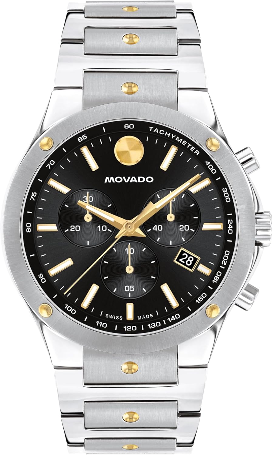 Swiss Quartz Chronograph Stainless Steel Watch B542