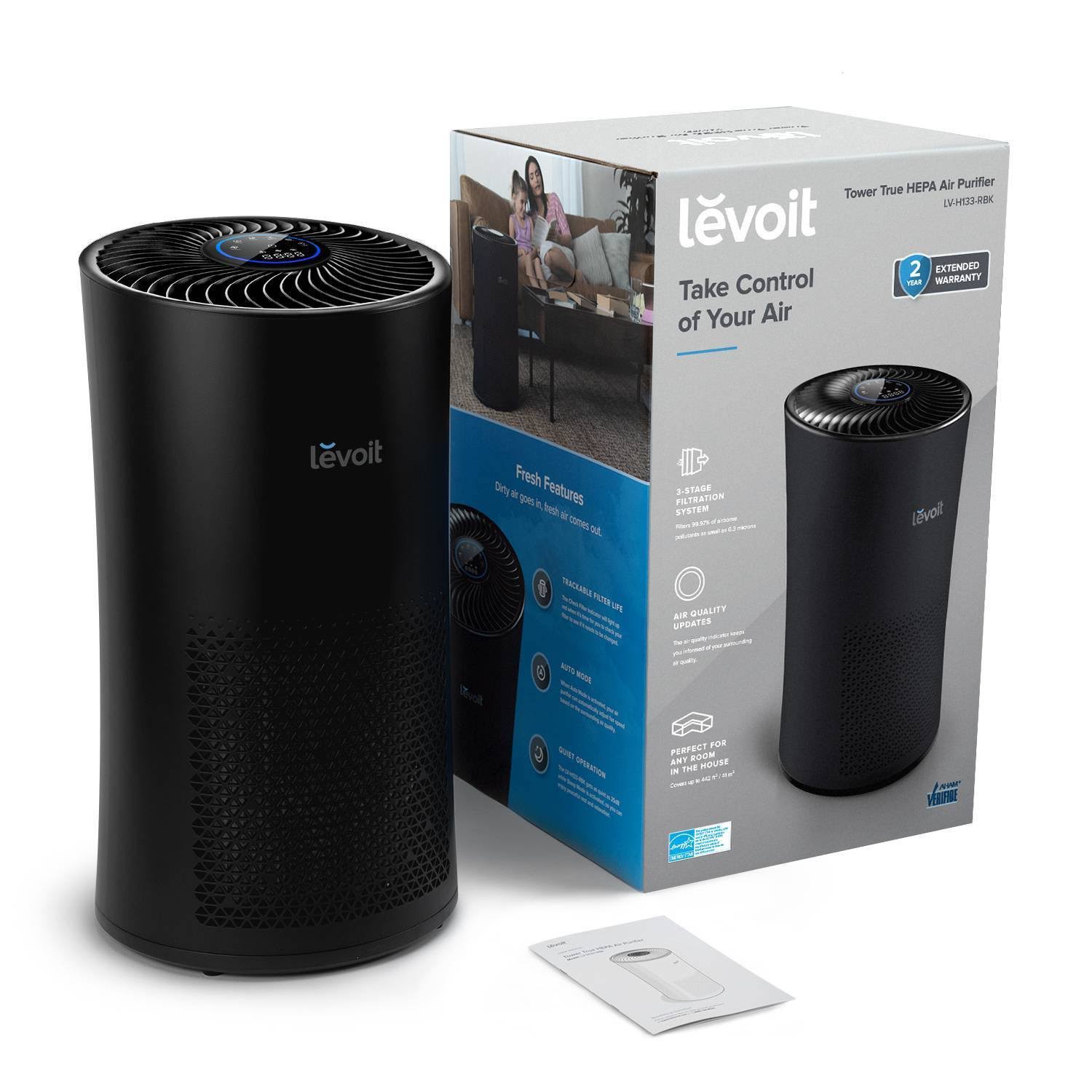 Black True HEPA Air Purifier M139772
