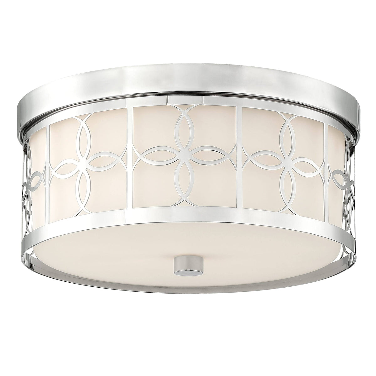 Polished Nickel 2 Light Ceiling Mount Q807993