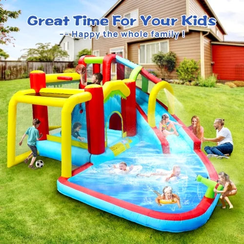 7 in1 Inflatable Water Park Bouncer with Splash Pool P431
