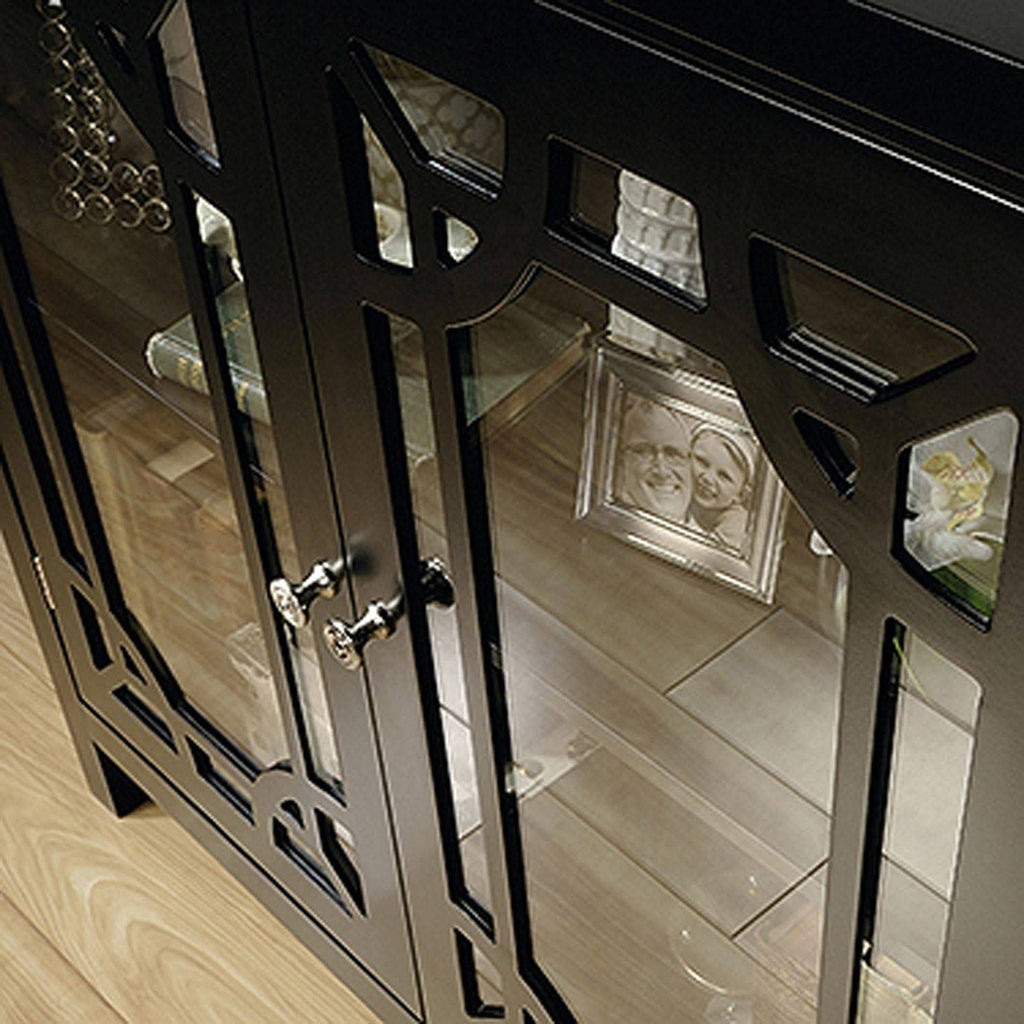 Black Accent Curio Cabinet D8135