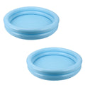 2 Pcs Plastic Sandbox Tray Swimming Pool Toys Q30448