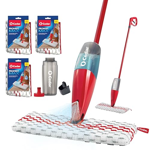 Red Spray Mop with 3 Extra Refills F232