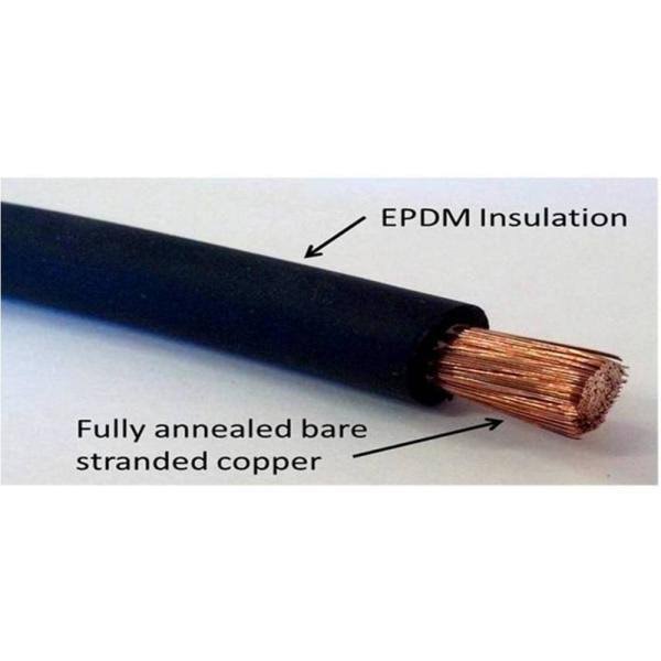 40 ft 2 AWG 10-Piece 3/8 in Tinned Copper Cable Lug Terminal Connectors with 3 ft Heat Shrink Tubing J711