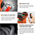 Portable Electric Winch 1000 Ib Pulling Capacity with Wireless Remote Control F36509