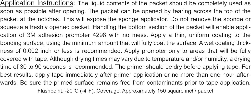 3M Adhesion Promoter, Sponge Applicator (3) S4636