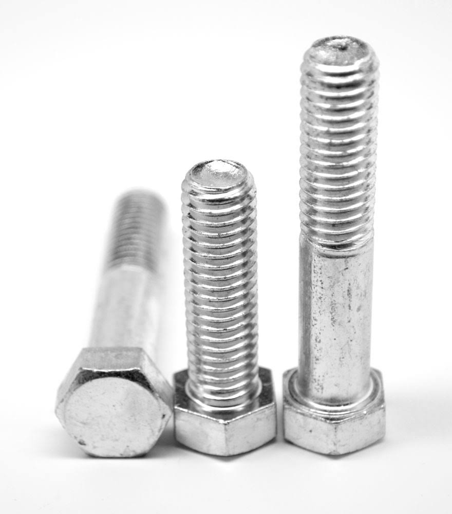 7/8x22-9 x 2x22 (FT) Coarse Thread Grade 2 Hex Cap Screw Low Carbon Steel Zinc Plated V9031