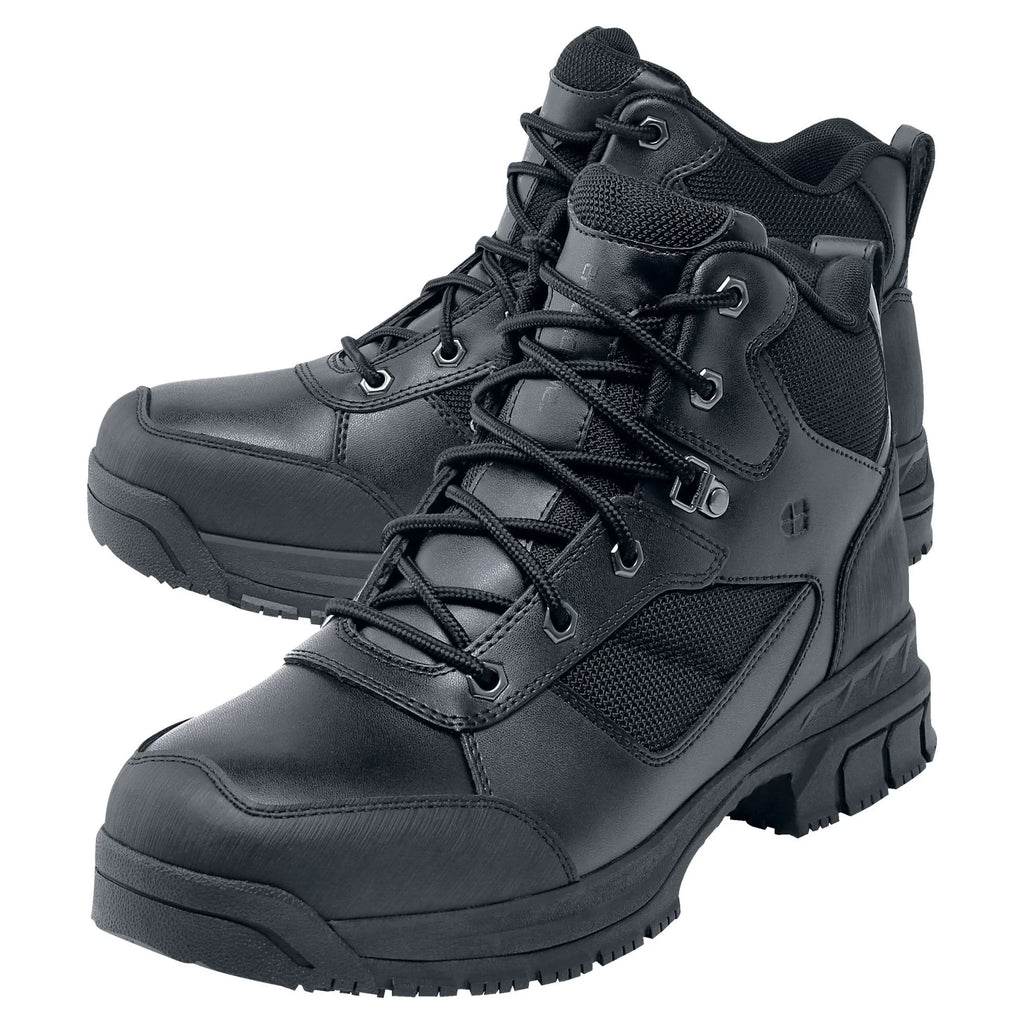 Black Slip Resistant Water Resistant Soft Toe Work Boots H250