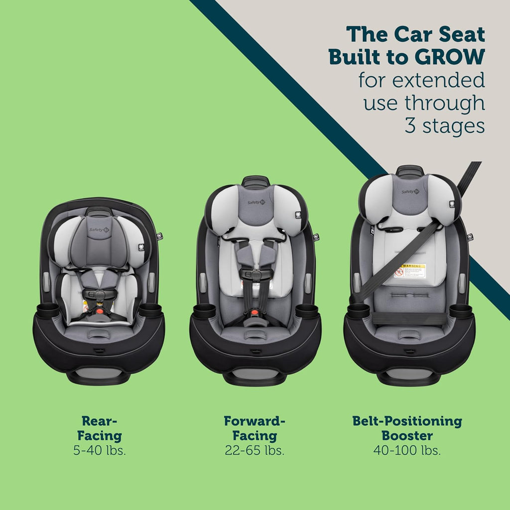 Convertible Car Seat, Rear-facing 5-40 pounds, Forward-facing 22-65 pounds, Belt-positioning booster 40-100 pounds M683