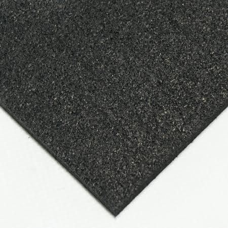 Black 1/4x22 Thick x 4ft Width x 8ft Length Rubber Sheet I7313