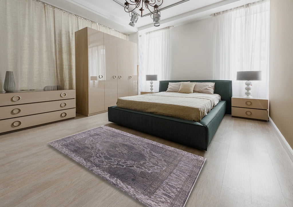 Carbon Gray Rectangle Area Rug Q2580