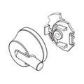 Stainless Temperature Cap and Knob G5529