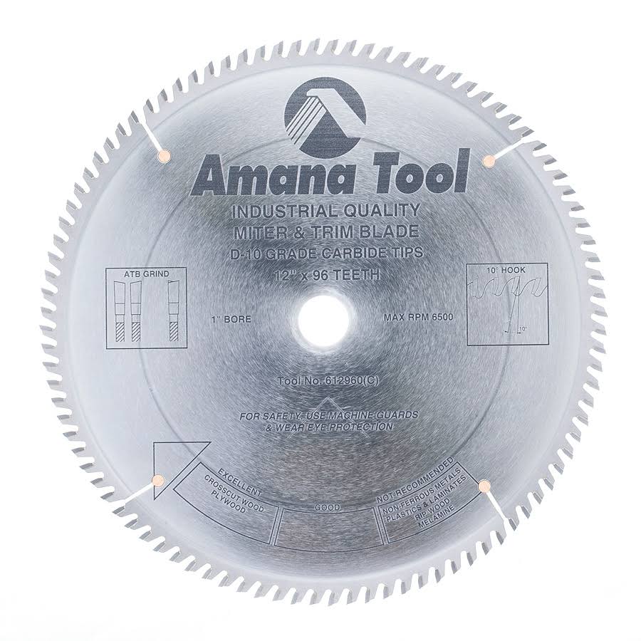 Carbide Tipped Trim 12x22 Dia x 96T ATB, 10 Deg, 1x22 Bore S270