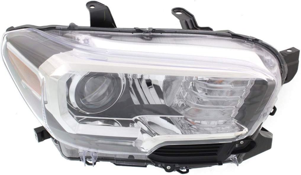 Headlight Assembly Halogen DRL Black Trim Driver Side I292354