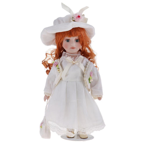 1/6 Scale Porcelain Doll Lady Figures I122308