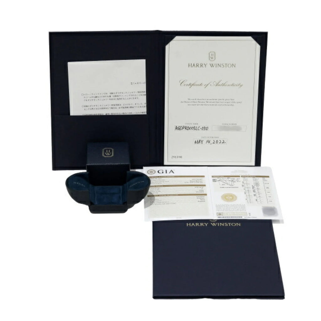 Lily Cluster Engagement Ring PT950 M69705