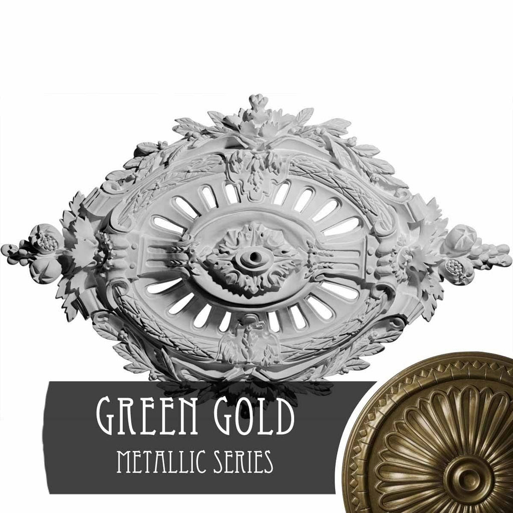 Green Gold Antonio Ceiling Medallion J47204