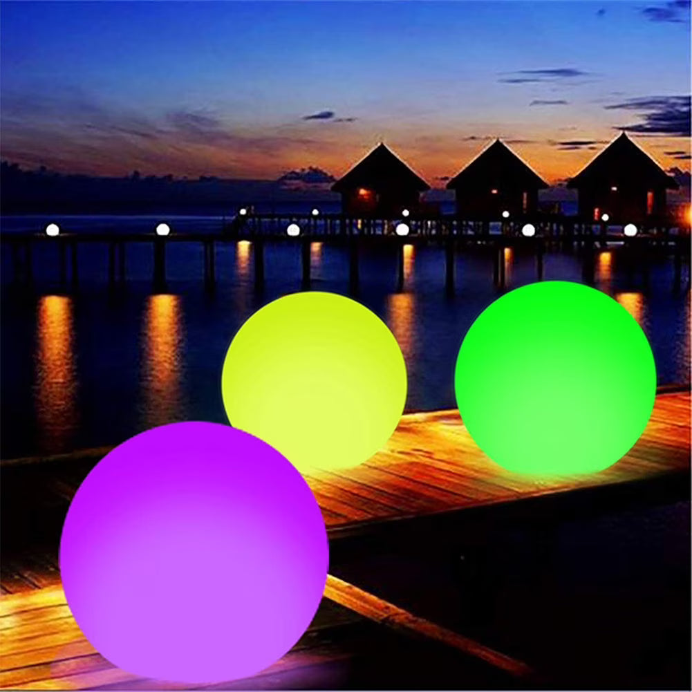 Glow PVC Inflatable LED Light Up Beach Ball with Remote Control E987