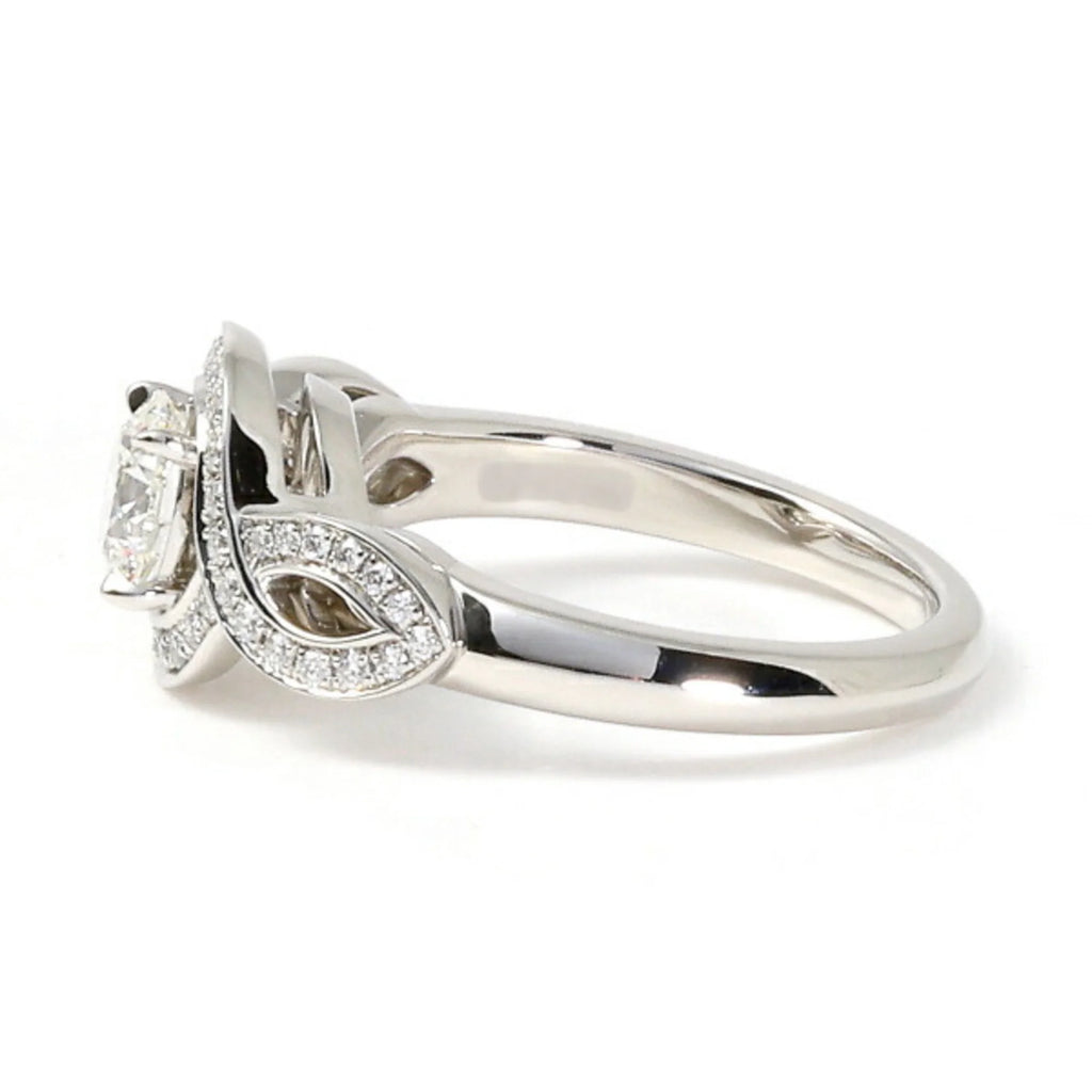 Lily Cluster Engagement Ring PT950 M69705