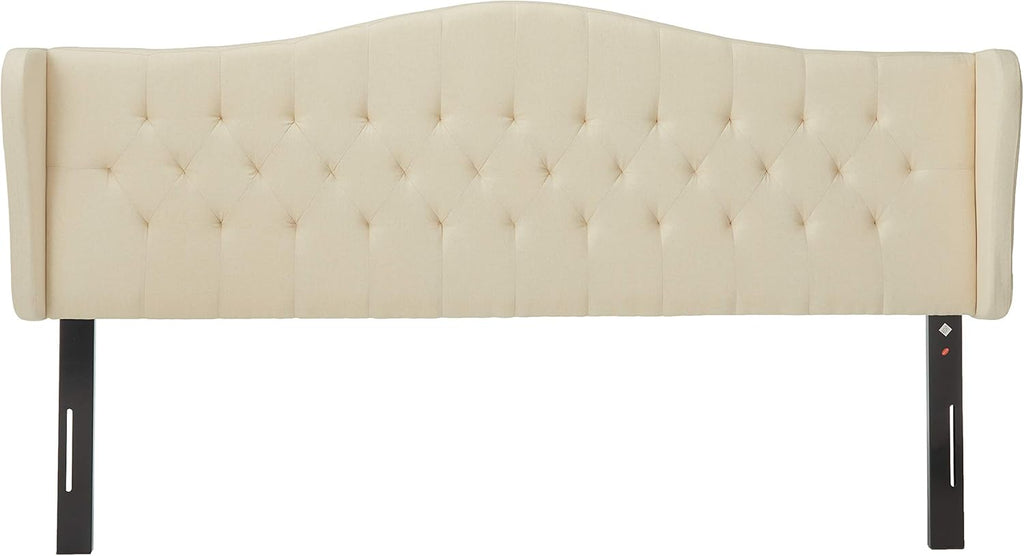 Beige Adjustable Fabric Headboard Y996