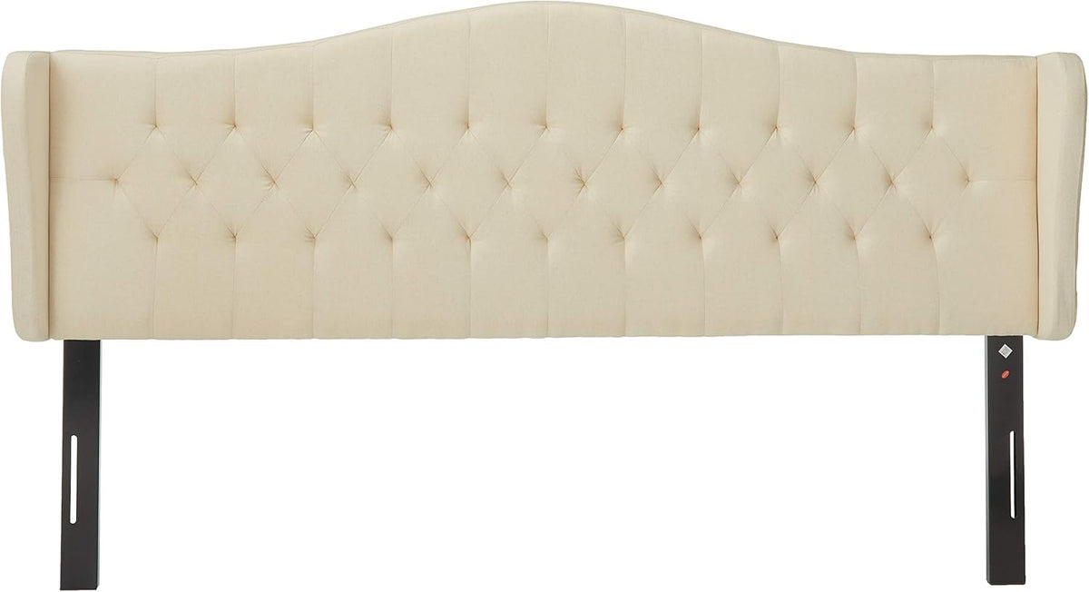 Beige Adjustable Fabric Headboard Y996