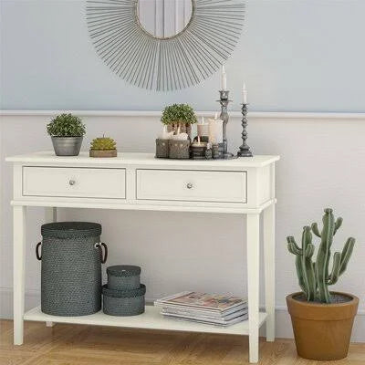 Soft White Console Table Q485163