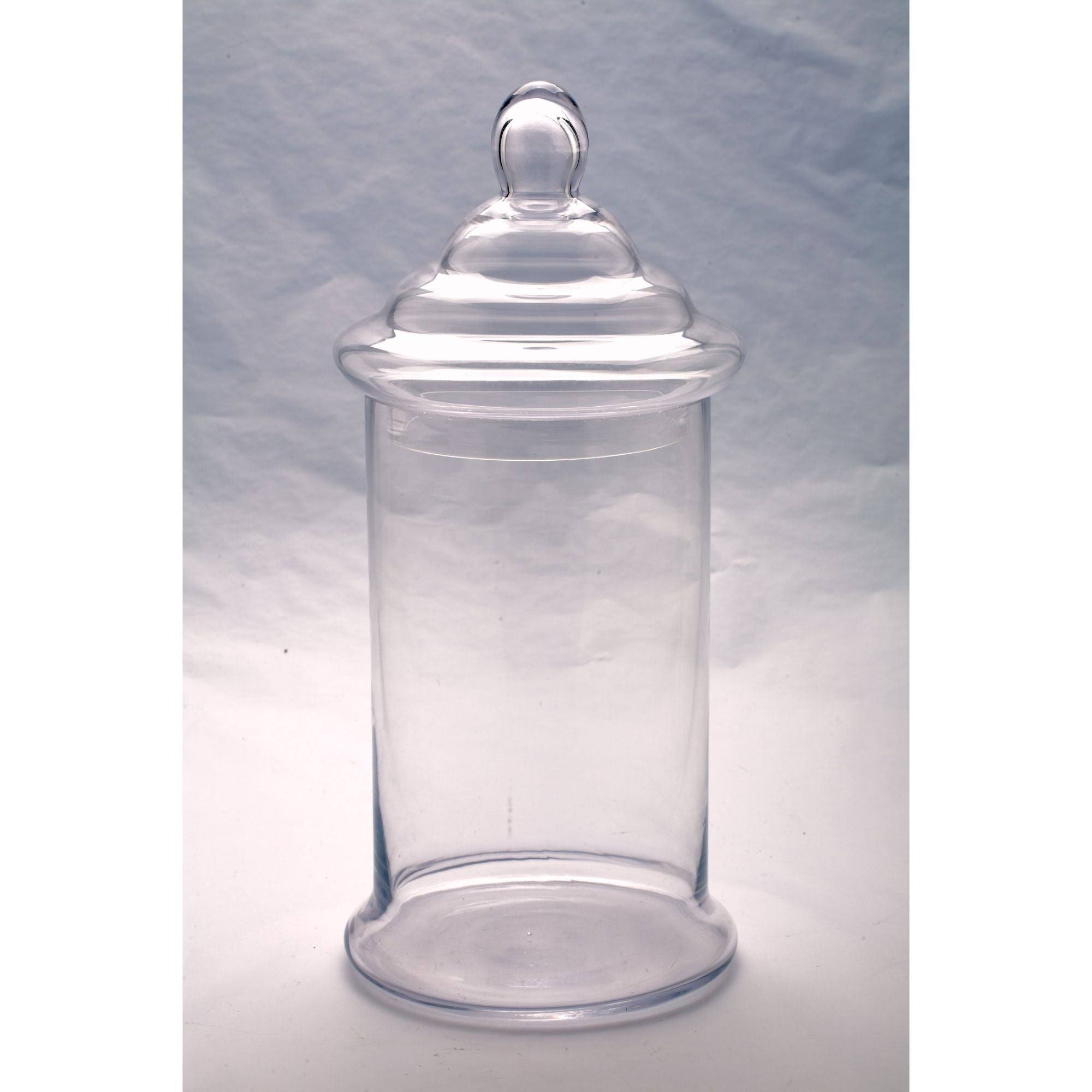 Clear Cylindrical Glass Jar with Lid N747308