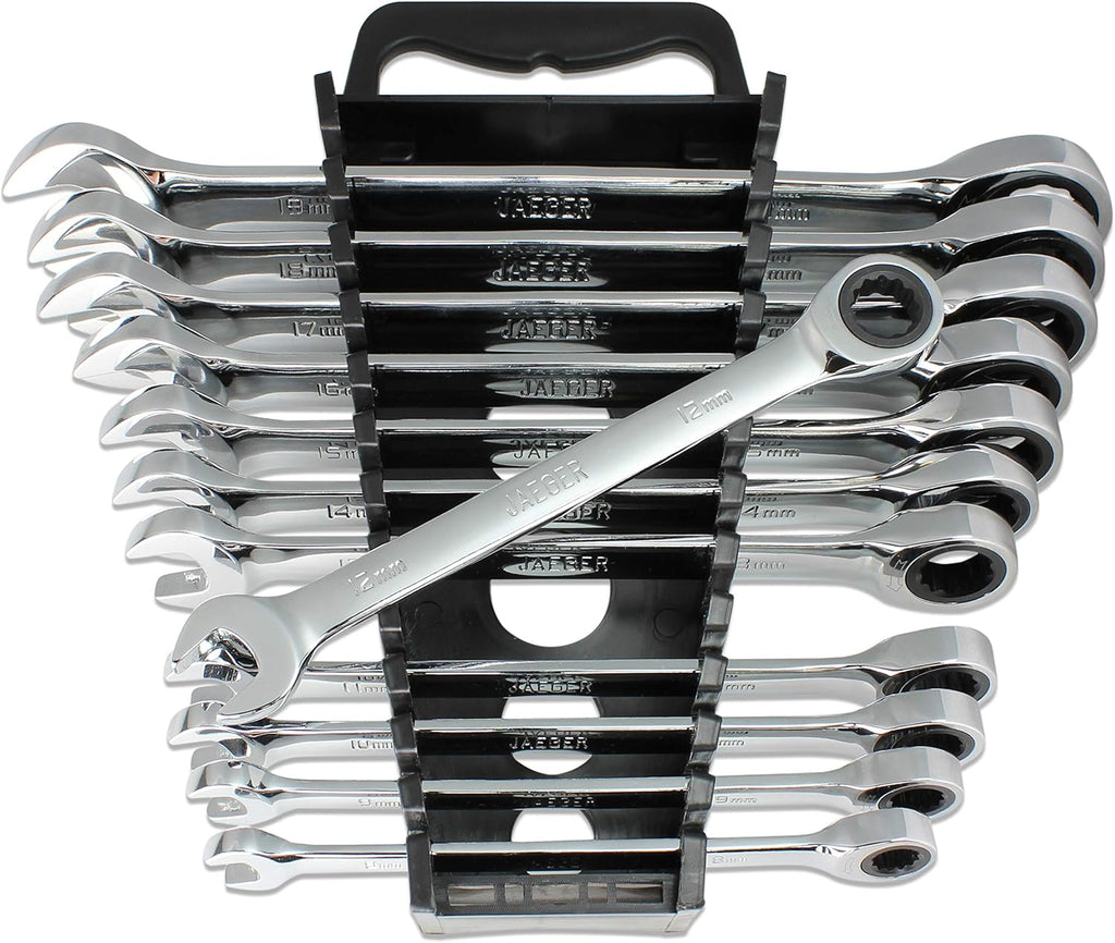 12pc Ratcheting Wrenches with Wrench Organizer, Pack of 2 V433470