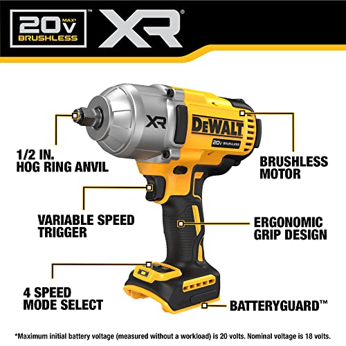 20V MAX Cordless Impact Wrench, 1/2 in., Bare Tool Only H493