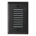 Mini LED Step Light with Angled Louver, 2W, 12V, 4000K, Black S504676