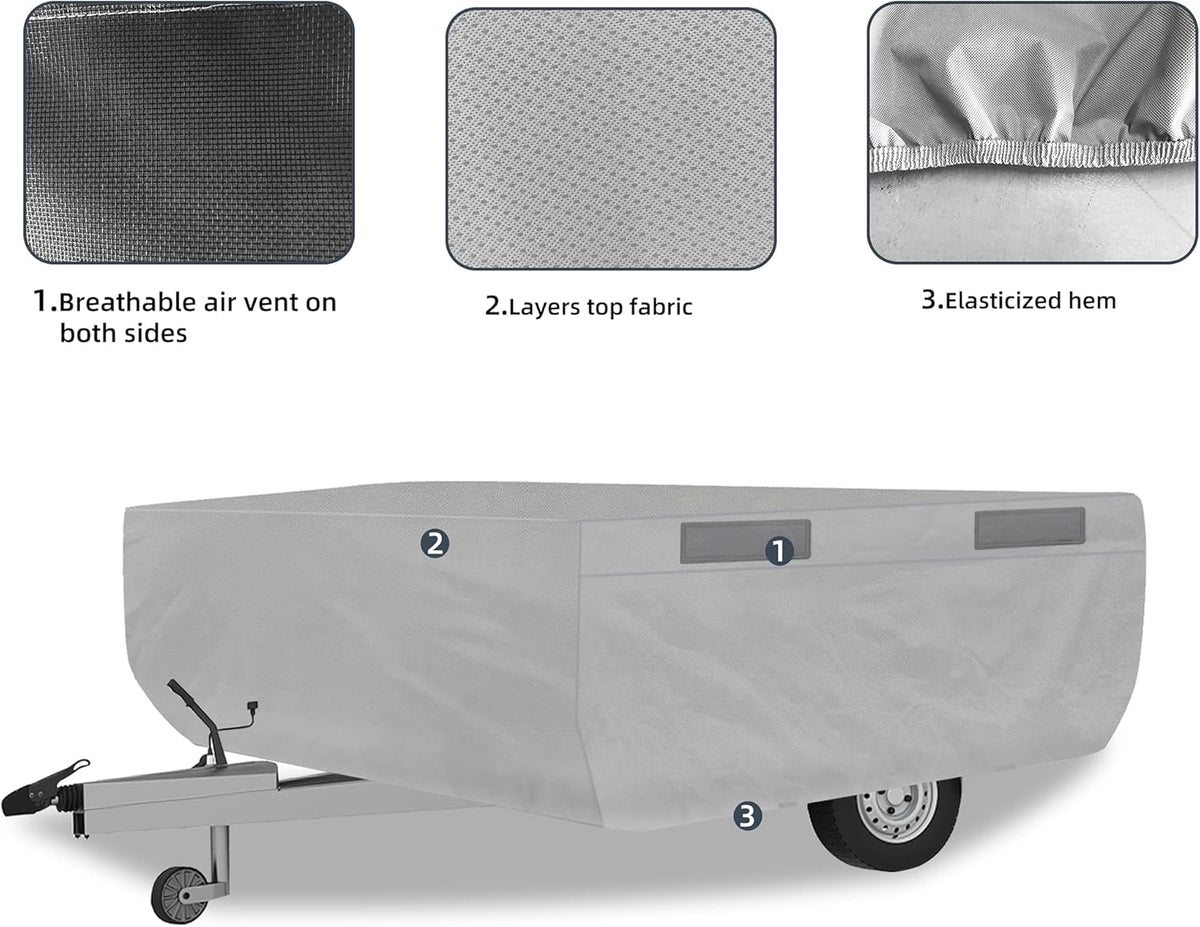 RV Cover Fits 10'-12' Waterproof Ripstop M723359